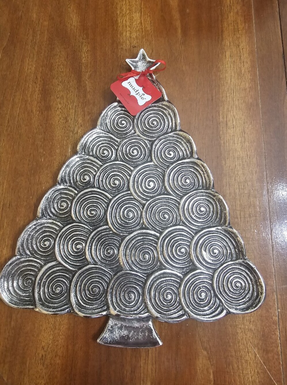 Mud Pie Christmas Tree Decorative Tray